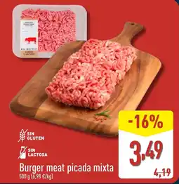 ALDI Burger meat picada mixta oferta
