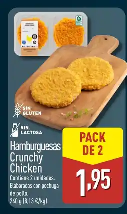 ALDI Hamburguesas Crunchy Chicken oferta