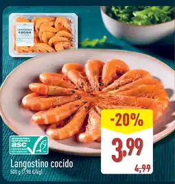 ALDI Langostino cocido oferta