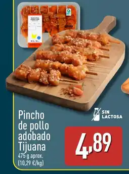 ALDI Pincho de pollo adobado Tijuana oferta