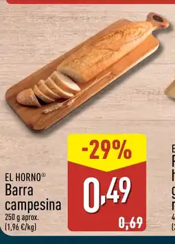 ALDI EL HORNO Barra campesina oferta