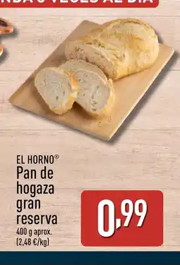 ALDI EL HORNO Pan de hogaza gran reserva oferta