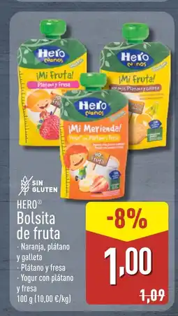 ALDI HERO Bolsita de fruta oferta