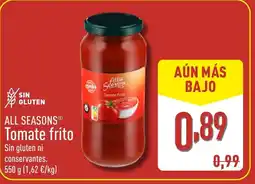 ALDI ALL SEASONS Tomate frito oferta