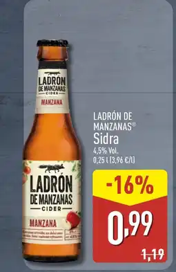 ALDI LADRÓN DE MANZANAS Sidra oferta