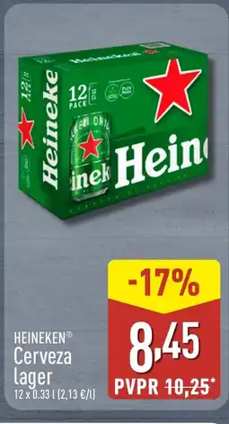 ALDI HEINEKEN Cerveza lager oferta
