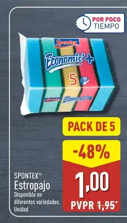 ALDI SPONTEX Estropajo oferta