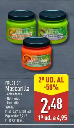 ALDI FRUCTIS Mascarilla oferta