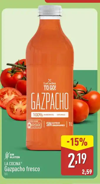 ALDI LA COCINA Gazpacho fresco oferta