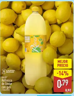 ALDI RIVER Refresco de limón con gas oferta