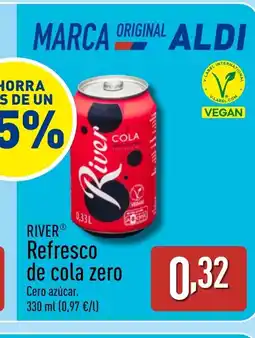 ALDI RIVER Refresco de cola zero oferta
