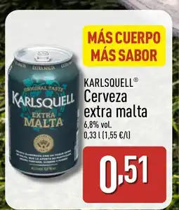 ALDI KARLSQUELL Cerveza extra malta oferta