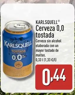 ALDI KARLSQUELL Cerveza 0,0 tostada oferta