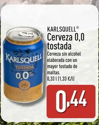 ALDI KARLSQUELL Cerveza 0,0 tostada oferta