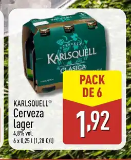 ALDI KARLSQUELL Cerveza lager oferta