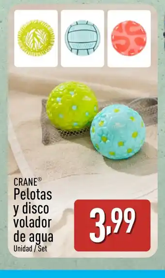 ALDI CRANE Pelotas y disco volador de agua oferta