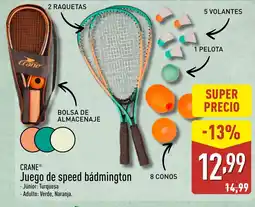 ALDI CRANE Juego de speed bádmington oferta