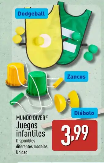 ALDI MUNDO DIVER Juegos infantiles oferta