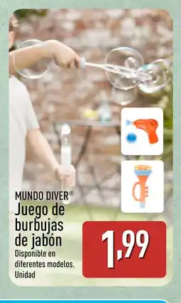 ALDI MUNDO DIVER Juego de burbujas de jabón oferta