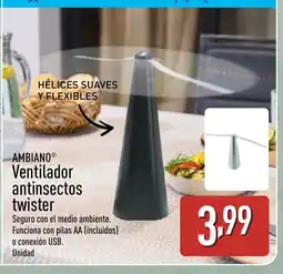 ALDI AMBIANO Ventilador antinsectos twister oferta