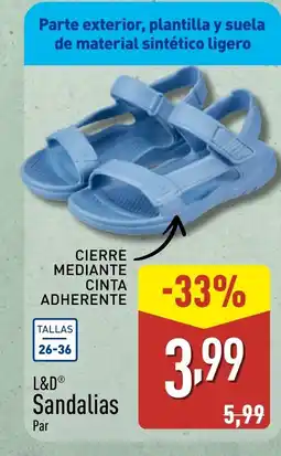 ALDI L&D Sandalias oferta