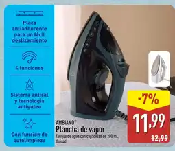 ALDI AMBIANO Plancha de vapor oferta