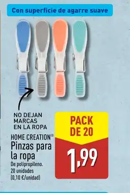 ALDI HOME CREATION Pinzas para la ropa oferta