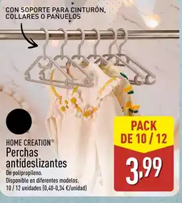 ALDI HOME CREATION Perchas antideslizantes oferta