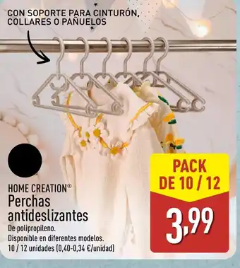 ALDI HOME CREATION Perchas antideslizantes oferta