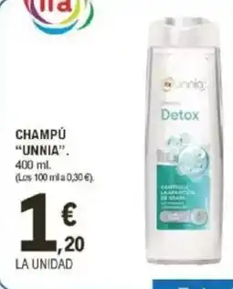 E.Leclerc “UNNIA” Champú oferta