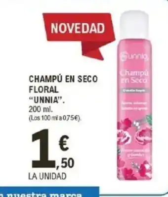 E.Leclerc IFA UNNIA Champú en seco floral oferta