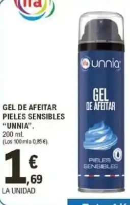 E.Leclerc IFA UNNIA Gel de afeitar pieles sensibles oferta