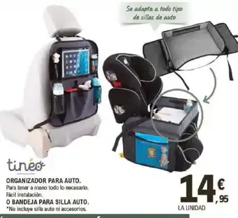 E.Leclerc Organizador para auto o bandeja para silla auto oferta