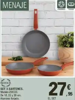 E.Leclerc Set 3 sartenes oferta