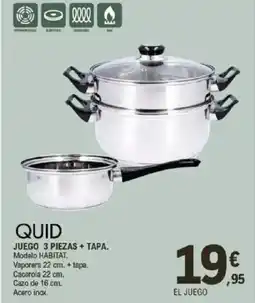E.Leclerc Juego 3 piezas + tapa. oferta