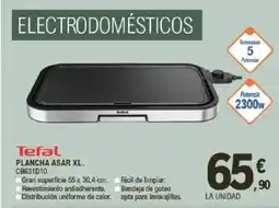 E.Leclerc TEFAL Plancha asar xl. cb631d10. oferta
