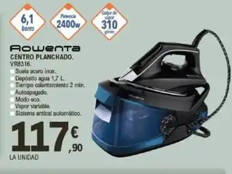 E.Leclerc ROWENTA Centro planchado. vr8316. oferta