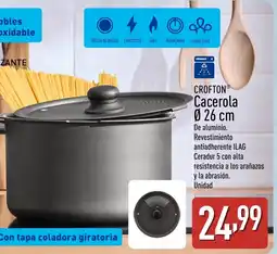 ALDI CROFTON Cacerola Ø 26 cm oferta