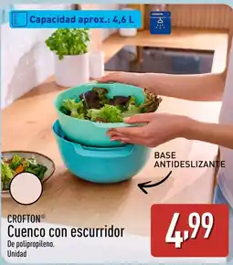 ALDI CROFTON Cuenco con escurridor oferta
