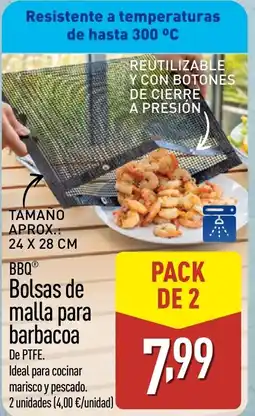 ALDI BBQ Bolsas de malla para barbacoa oferta