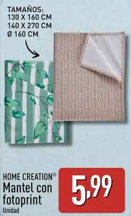 ALDI HOME CREATION Mantel con fotoprint oferta