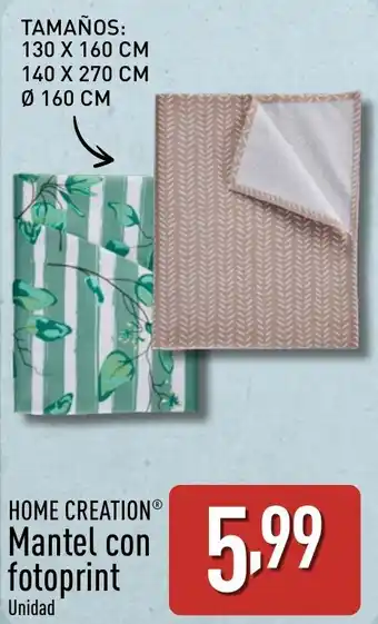 ALDI HOME CREATION Mantel con fotoprint oferta