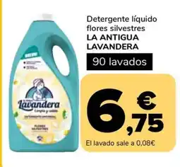Supeco LA ANTIGUA LAVANDERA Detergente líquido flores silvestres oferta