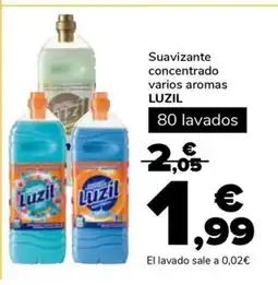 Supeco LUZIL Suavizante concentrado varios aromas oferta
