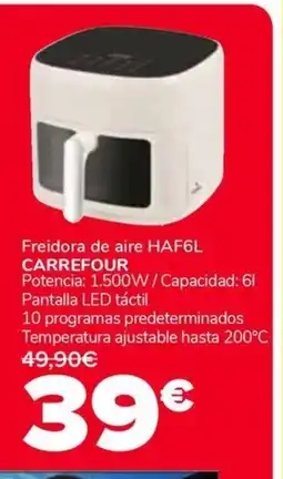 Supeco CARREFOUR Freidora de aire HAF6L oferta