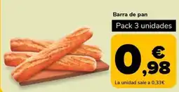 Supeco Barra de pan oferta