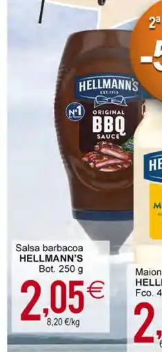 Plenus Supermercados HELLMANN'S Salsa barbacoa oferta