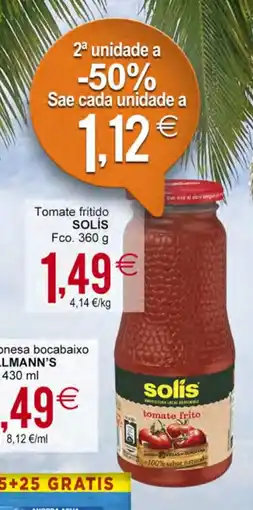 Plenus Supermercados SOLIS Tomate fritido oferta