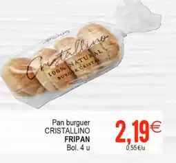 Plenus Supermercados CRISTALLINO Pan burguer oferta