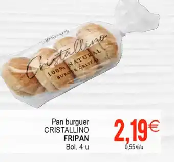 Plenus Supermercados CRISTALLINO Pan burguer oferta
